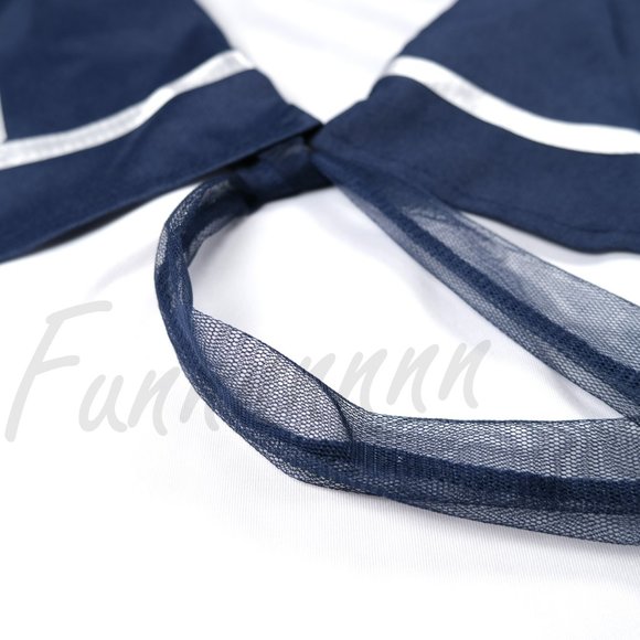 Large Size Japanese Style Navy Bule Cosplay Student Uniform Kawaii Lingerie - Picture 8 of 11
